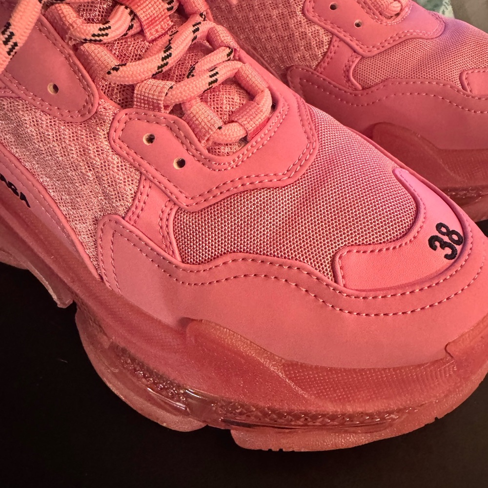 Balenciaga Pink Chunky Sneakers - Picture 4 of 7